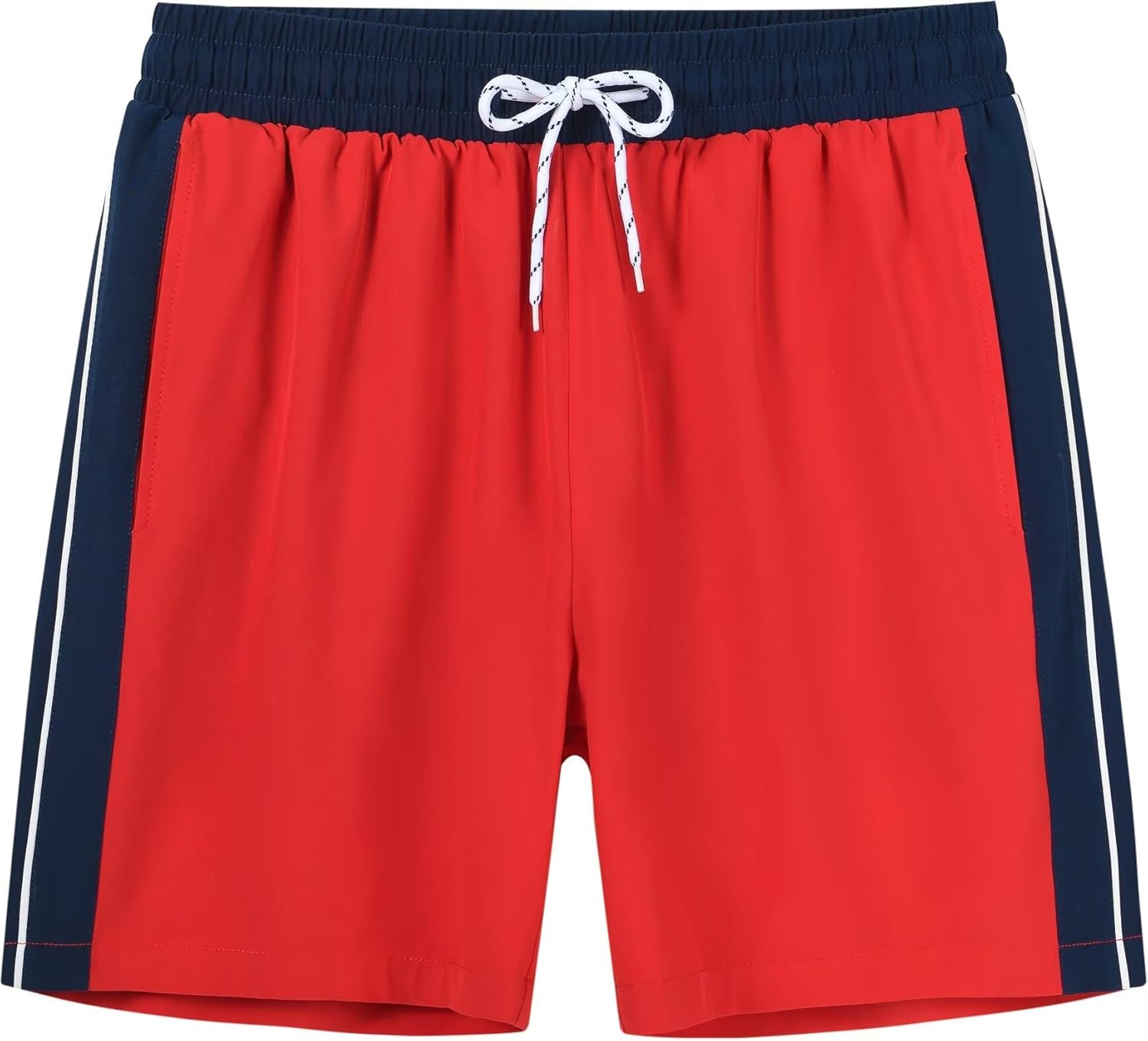 Tyhengta Men's Swim Trunks Quick Dry Beach Shorts with Zipper Pockets and Mesh L...