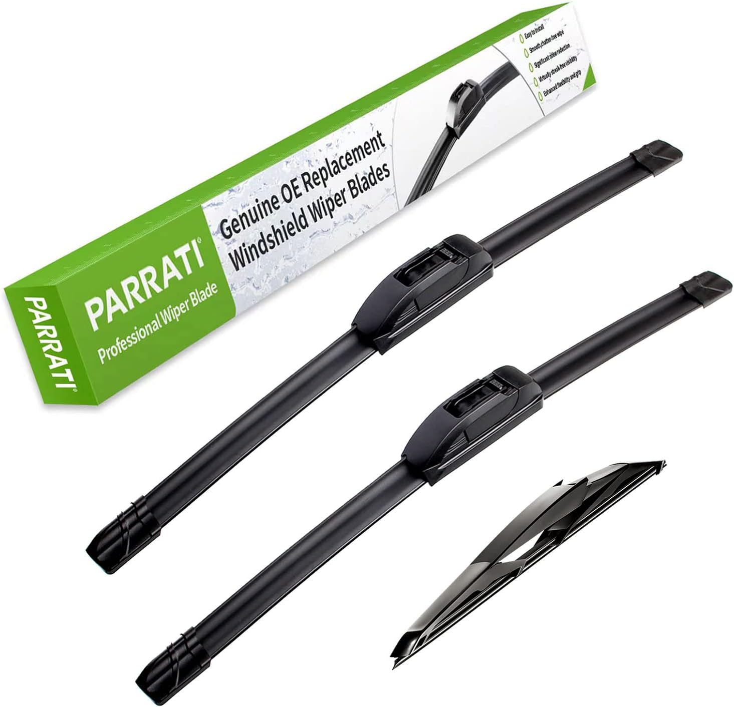 PARRATI® High Performance Premium All-Season Automotive Windshield Wipers with R...