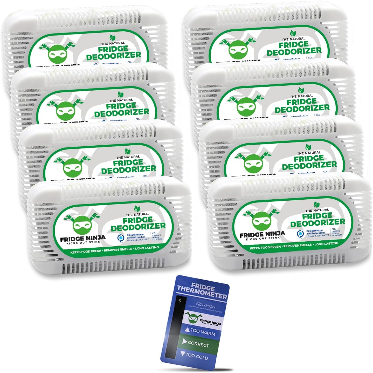 Fridge Deodorizer (8 Pack) - More Effective Than B...