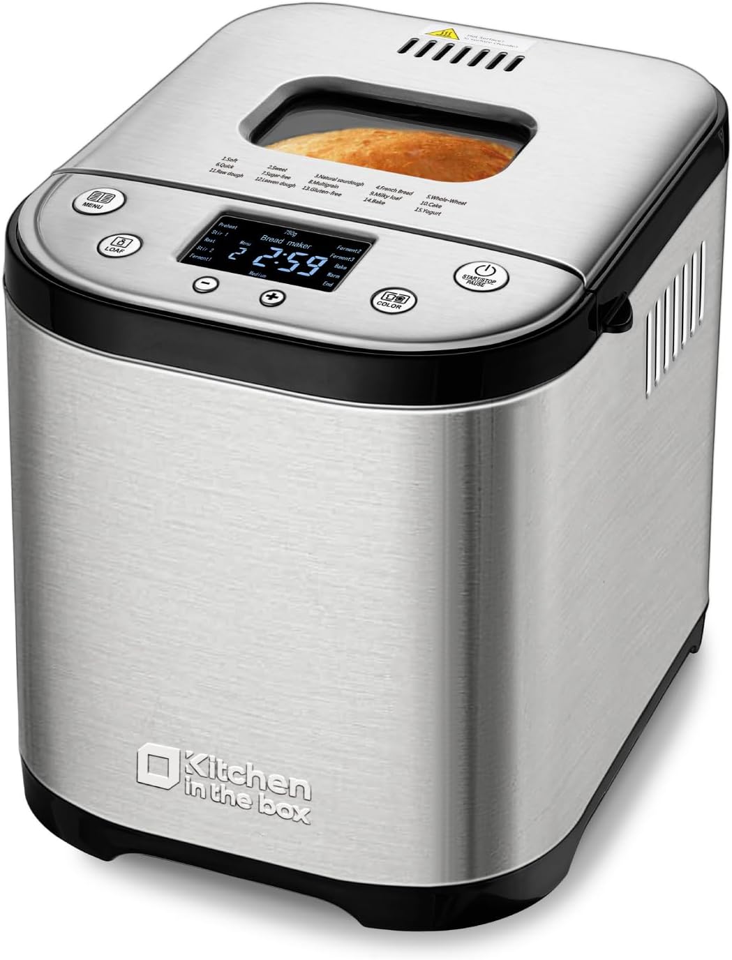 Kitchen in the box Bread Maker Machine with Gluten...