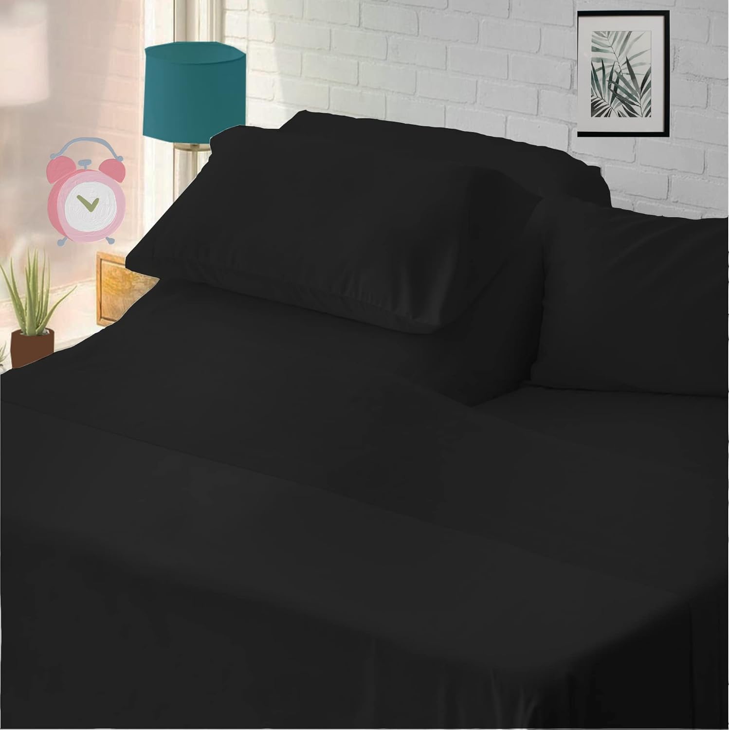 Cottingon,Premium 400 TC 100% Egyptian Cotton,Flex Top King Sheets for Sleep Num...