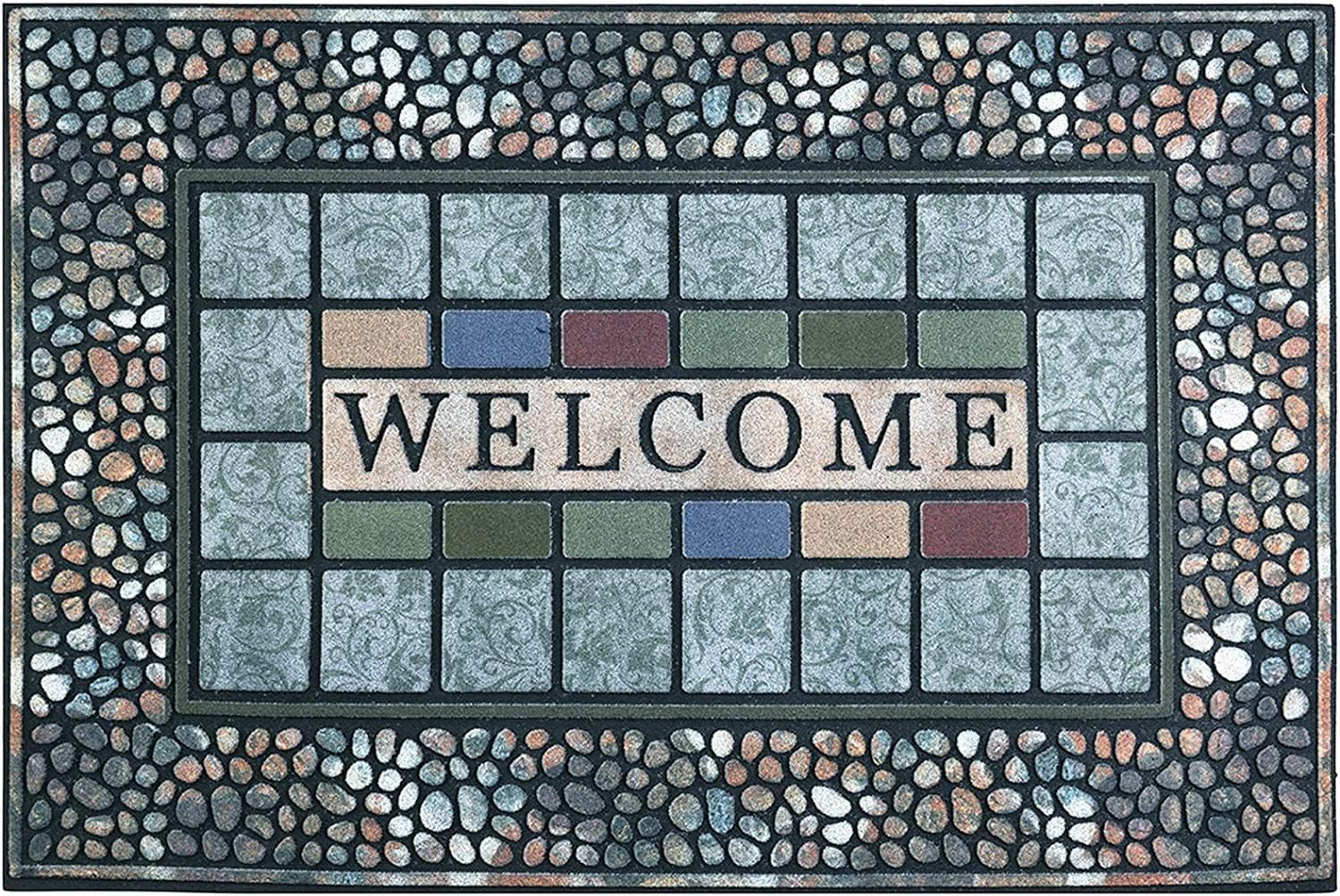 CHICHIC Rectangle Entrance Door Mat Large 18 x 30 Inch Entry Way High Traffic Ar...