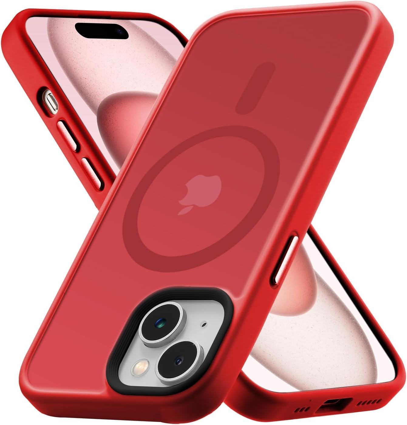 Tigowos for iPhone 15 case Fits MagSafe 10FT Drop Resistant Matte Skin Feeling S...