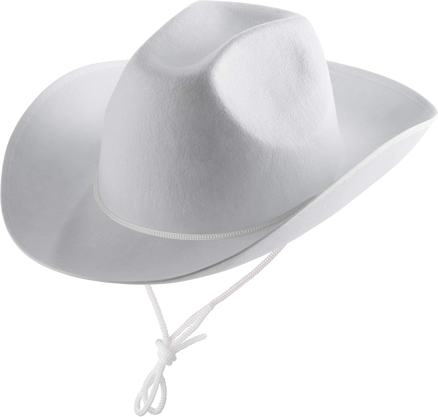 White Cowboy Hat - (Pack of 2) White Cowgirl Hat for Women and Men with Adjustab...