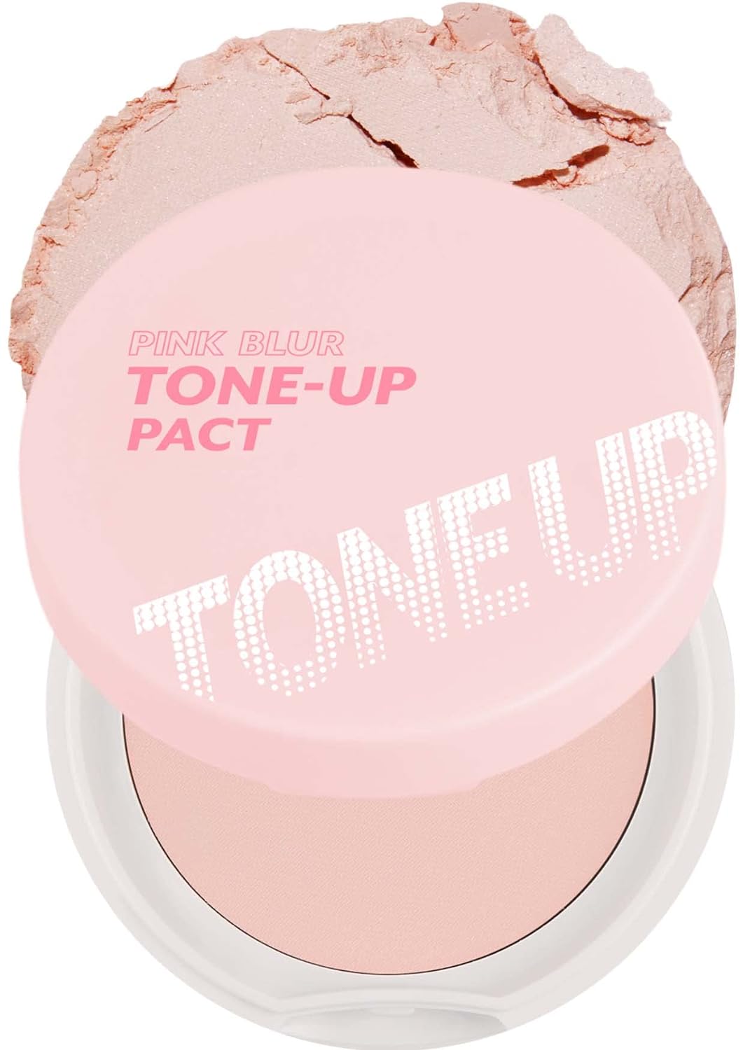 I'M MEME Compact - Tone-up Pact | Korean Pressed Powder for Pink Blur Effect, wi...