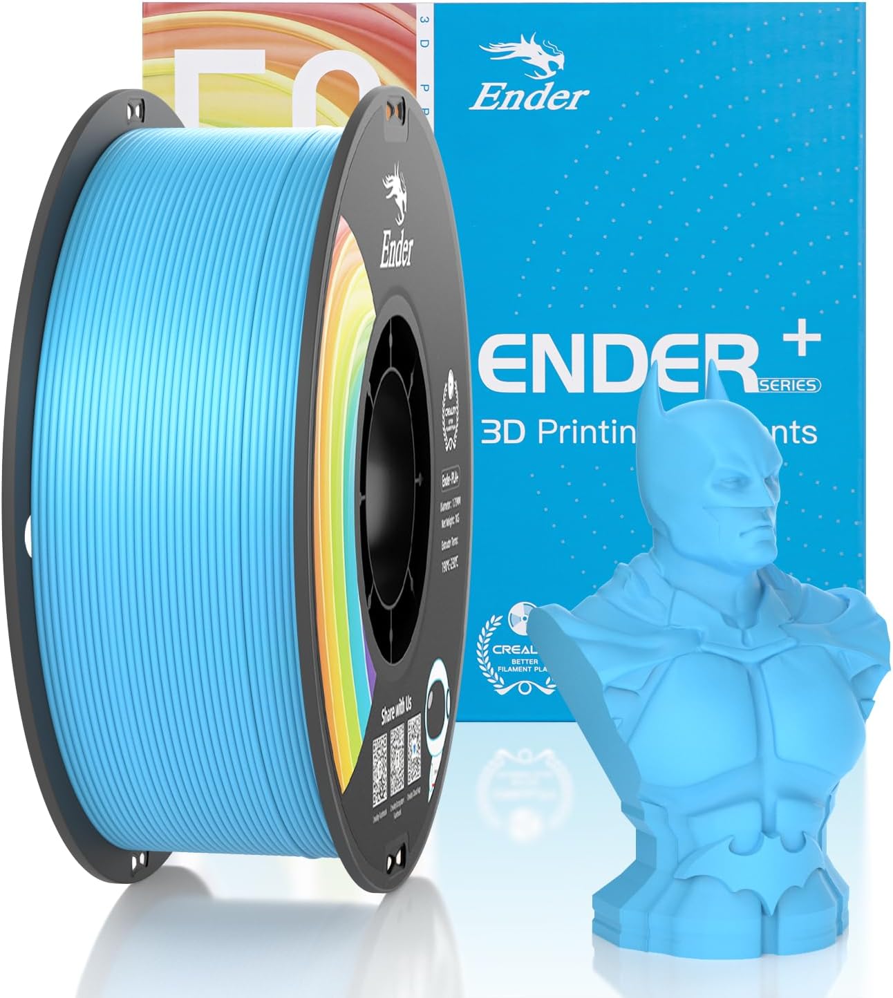 Official Creality PLA Filament Pro Blue, 1.75mm 3D Printer Filament, Ender PLA +...