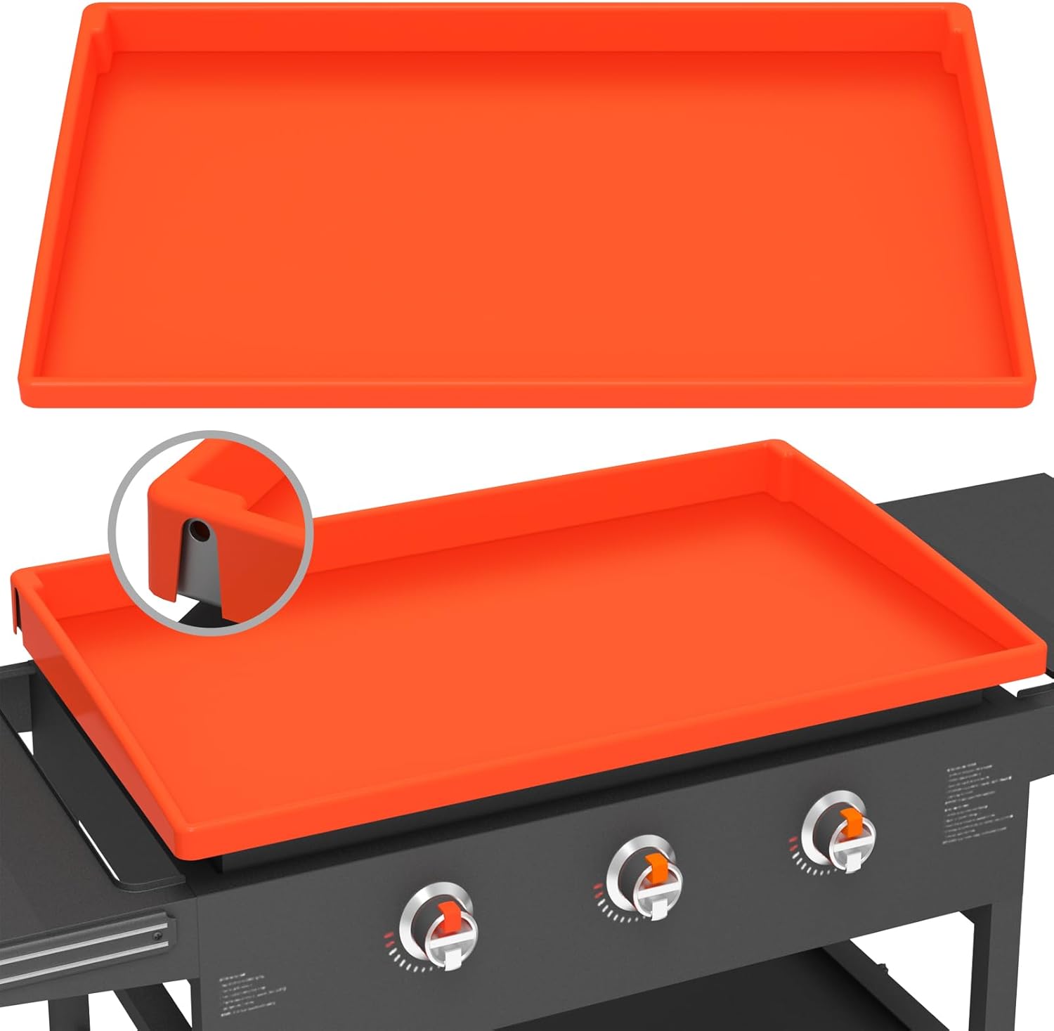 Silicone Griddle Mat Cover for Blackstone - 28 Inch True All-Encompassing Covera...