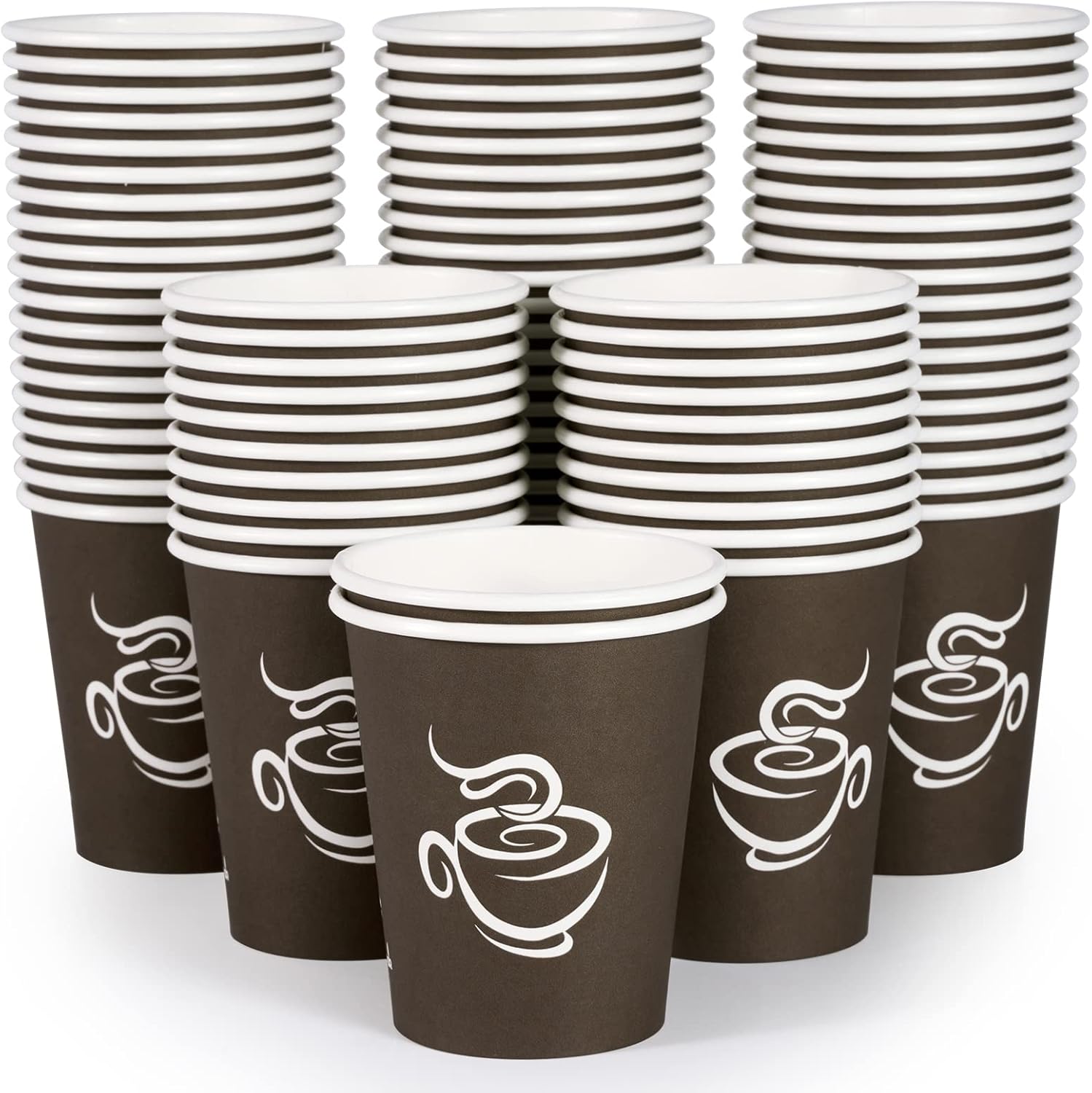 LITOPAK 400 Pack 8 oz Paper Cups, Disposable Coffee Cups, Paper Drinking Cups, B...