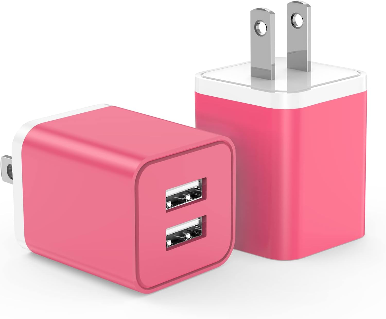USB Charger Block 5V 2.4A,Cabepow [2Pack] Dual A Port Charging Blocks,USB Wall P...