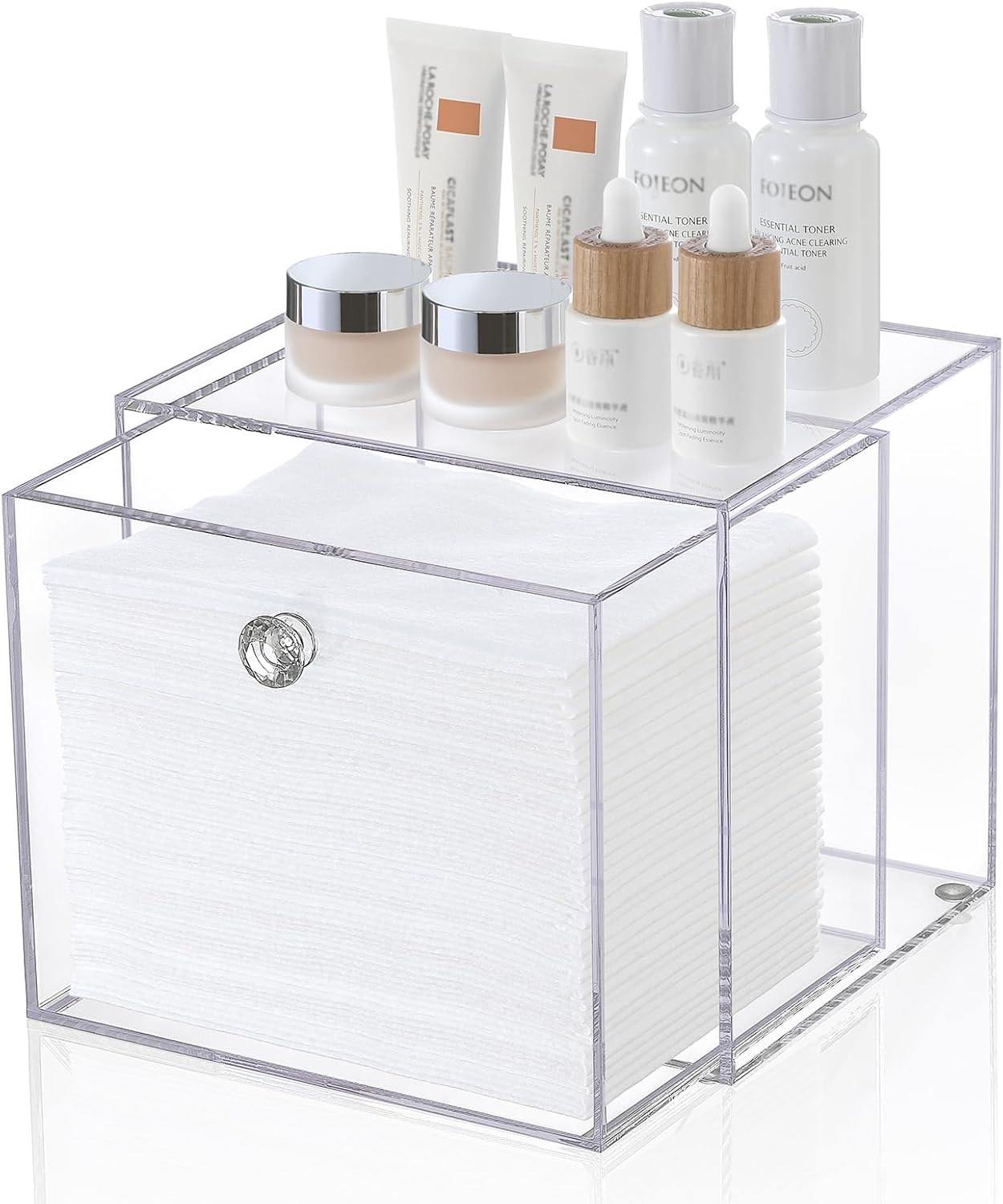 Disposable Face Towel Container Box Compatible with Clean Skin Club Clean Towel...