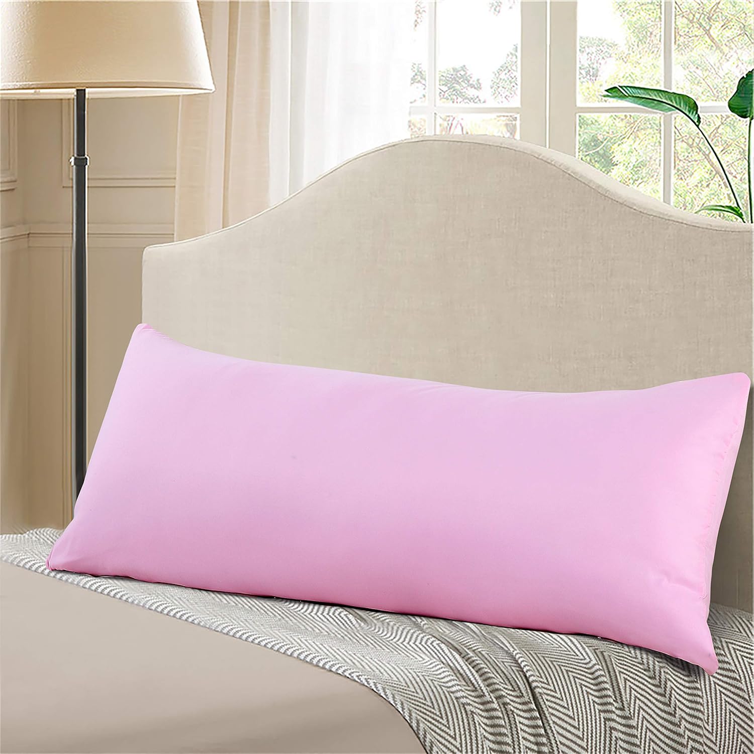 Evolive Ultra Soft Microfiber Body Pillow Cover/Pillowcases 21"x54" with Hidden...