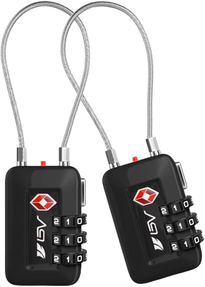 TSA Approved Luggage Travel Lock, Set-Your-Own Combination Lock for School Gym L...