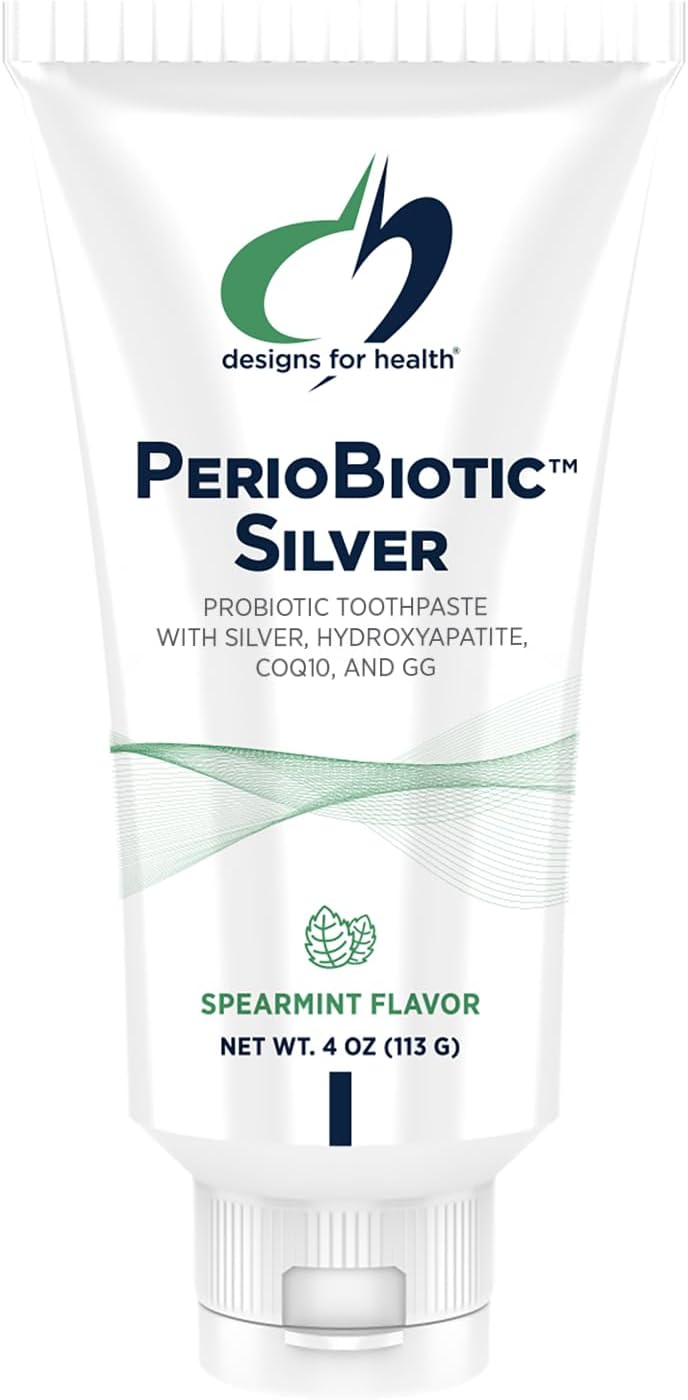 Designs for Health PerioBiotic Silver Hydroxyapatite Toothpaste - Fluoride Free...