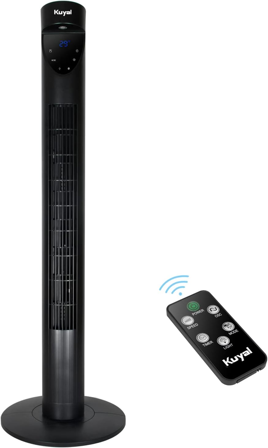 Kuyal Tower fan 36 Inch, Floor Fan With Remote Control - Oscillating, Portable,...