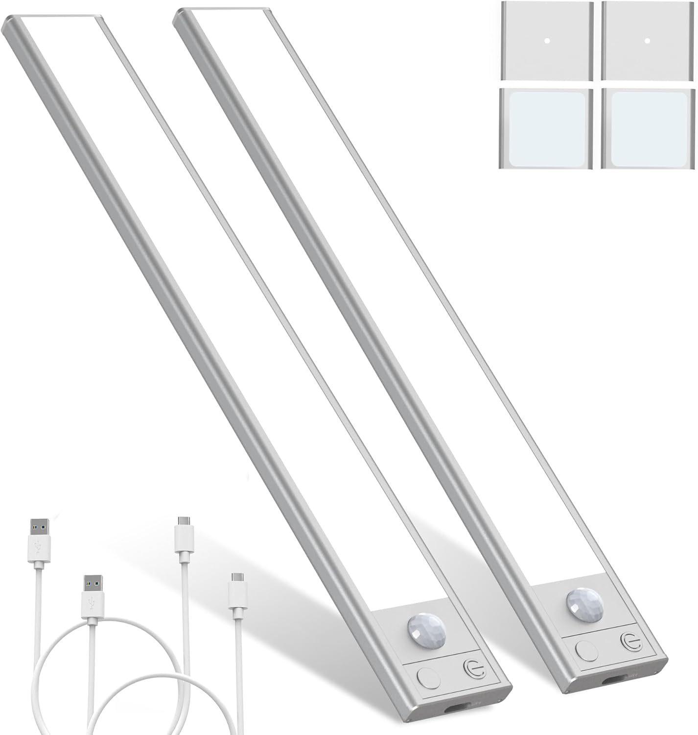 ULG Under Cabinet Lights Rechargeable Cabinet Lights Wireless Closet Light Batte...