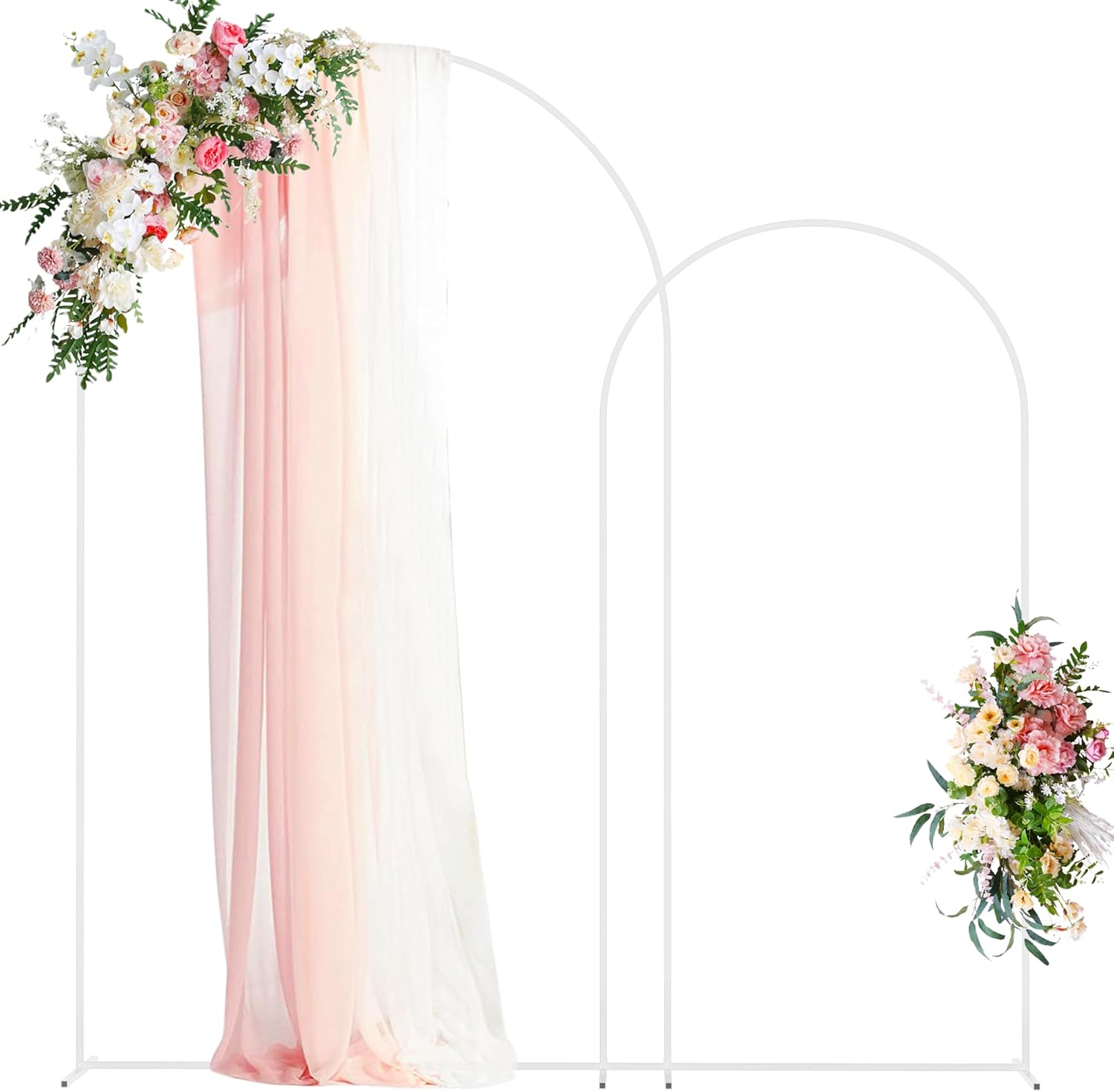 Wokceer Wedding Arch Backdrop Stand 8FT, 6.6FT Set...