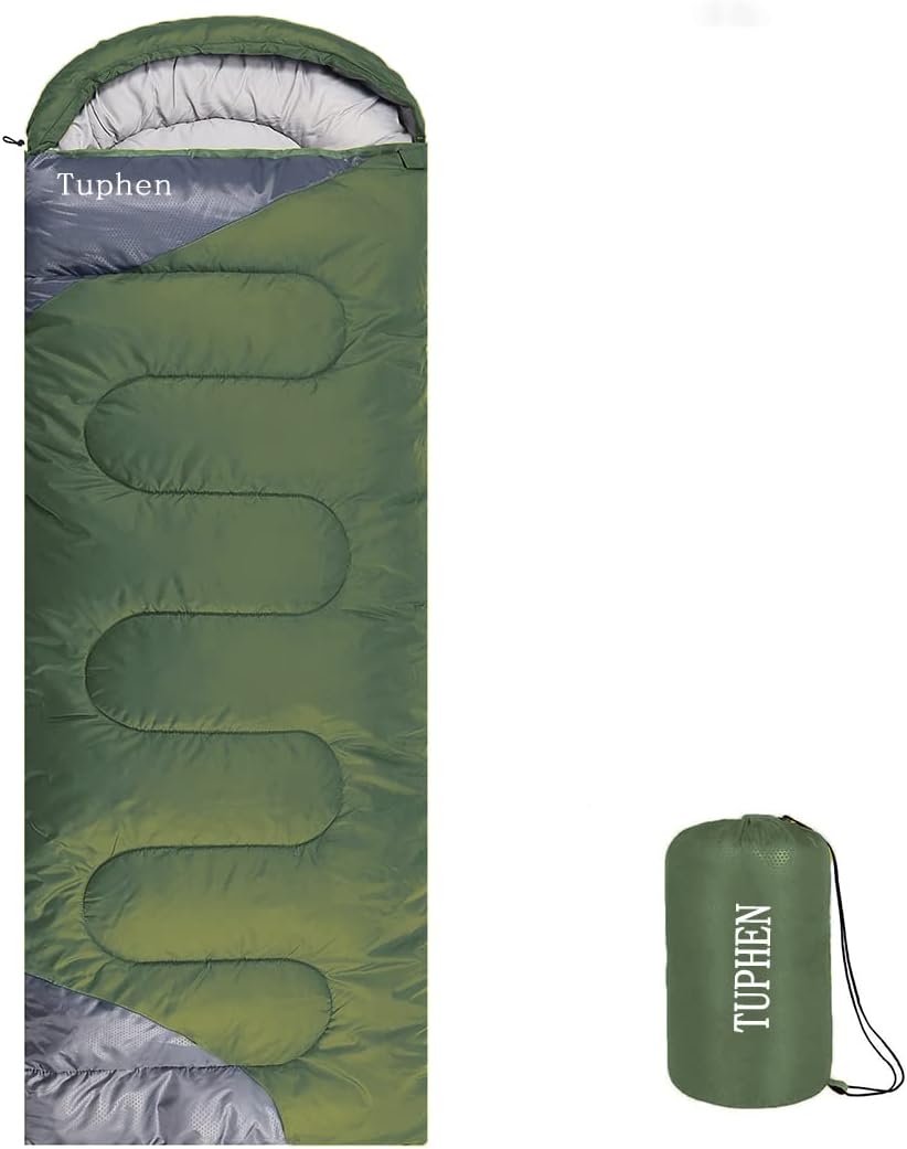 tuphen- Sleeping Bags for Adults Kids Boys Girls Backpacking Hiking Camping, Col...