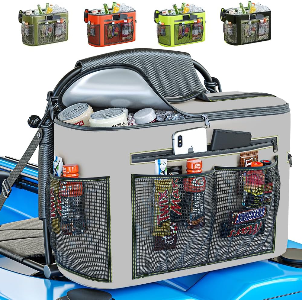 Skywin Kayak Cooler Behind Seat - Waterproof Kayak Seat Back Cooler for Kayaks -...