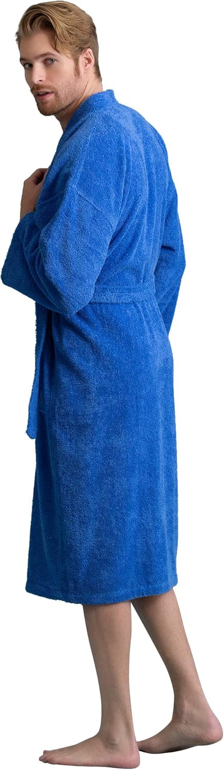 Men's Robe, Turkish Terry Bathrobe, 100% Cotton Kimono Spa Bathrobe XX-Large Roy...
