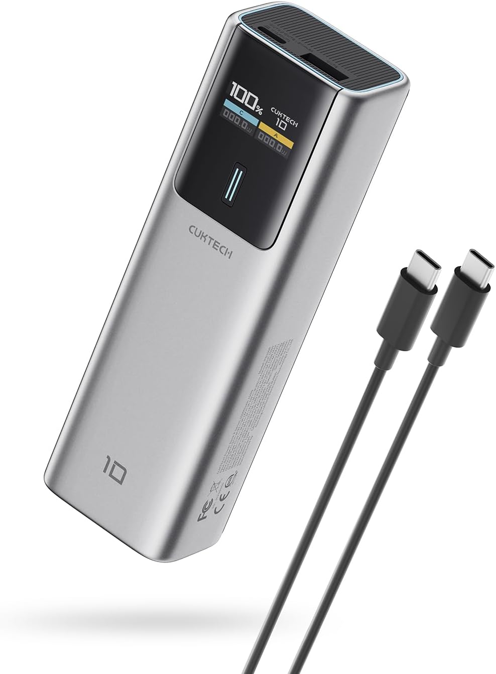 10 Power Bank, 100W 10000mAh Portable Charger, Smart TFT Display, PPS PD3.0 Fast...