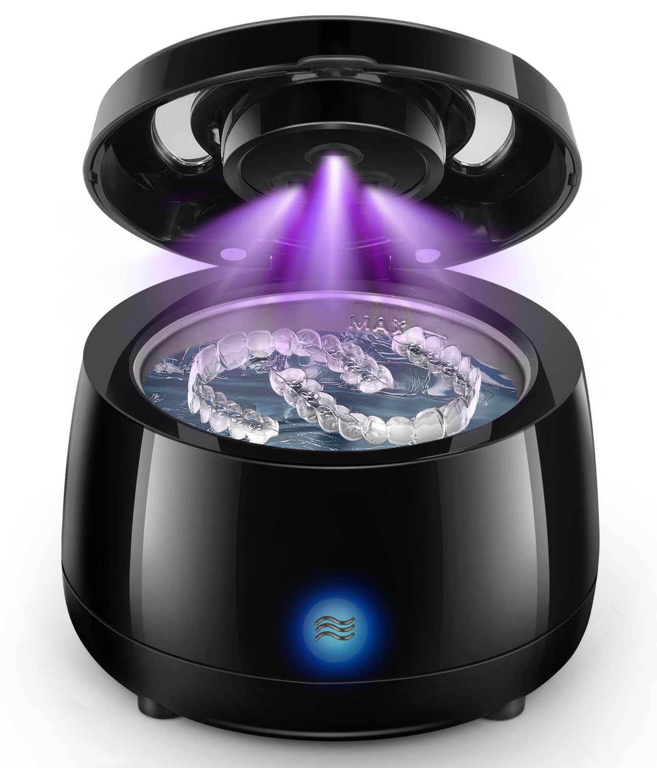 Ultrasonic Retainer Cleaner for Dentures, 43kHz/180ml Professional Dental Ultras...