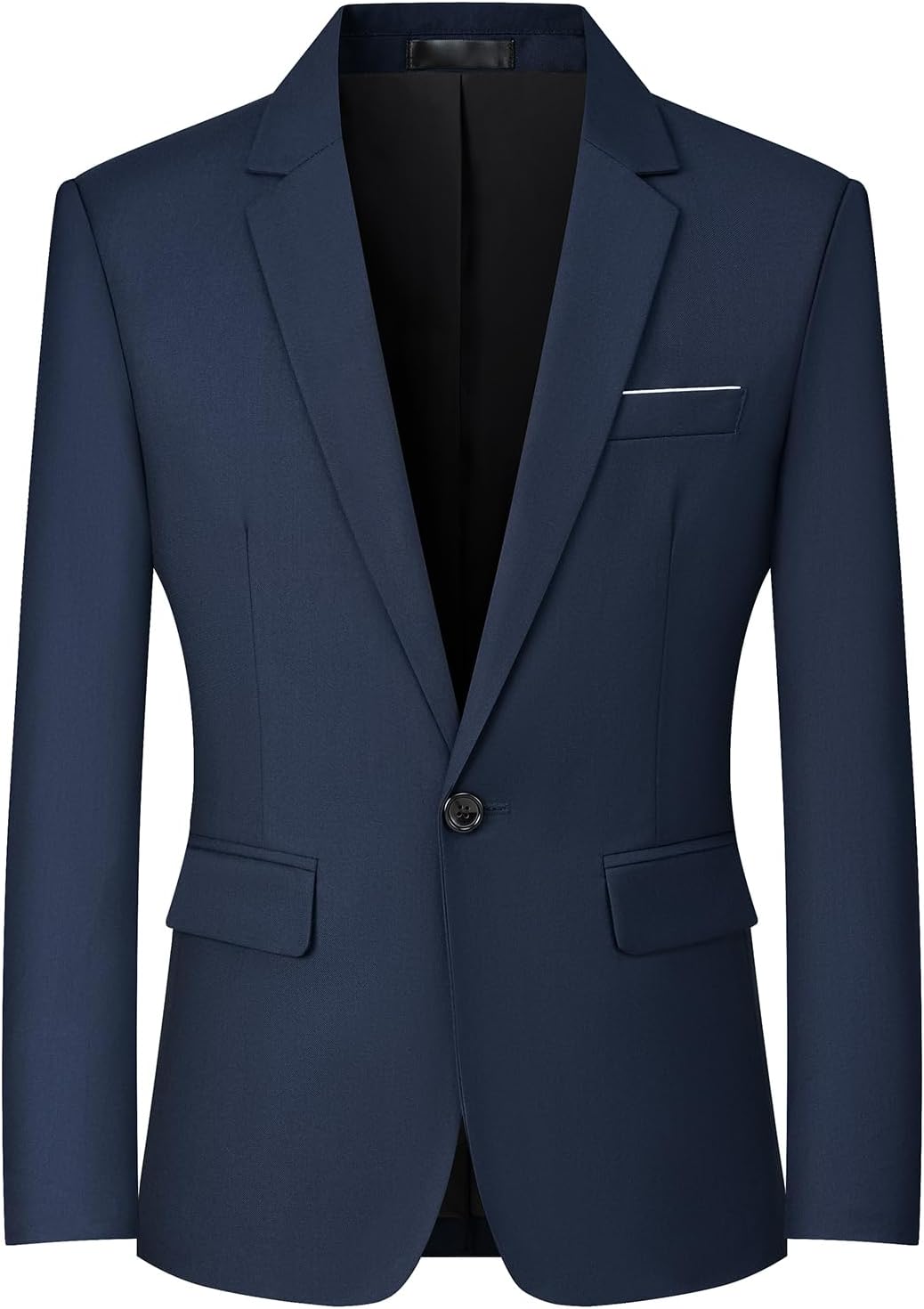 Mens Blazers Slim Fit Business Casual Men Suit Sport Coat One Button Travel Blaz...
