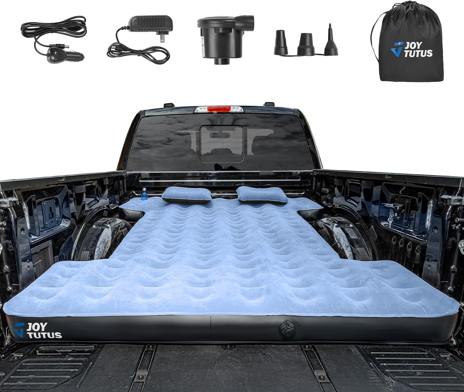 JOYTUTUS Truck Mattress for Camping 2.0, Air Bed with Inflatable Pillow for 6-6....