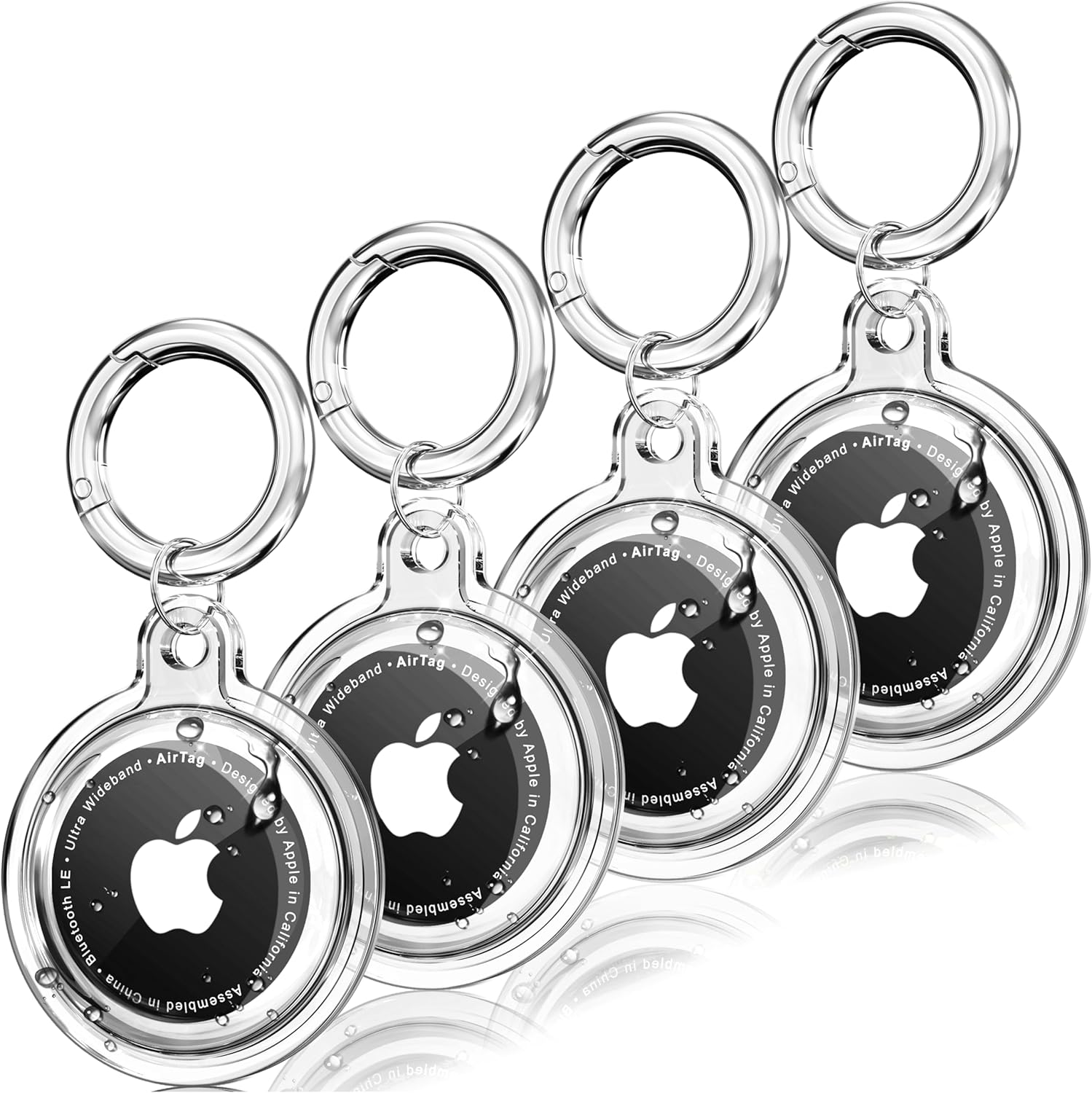 4 Pack Airtag Holder, Waterproof 4 Pack Apple Airt...