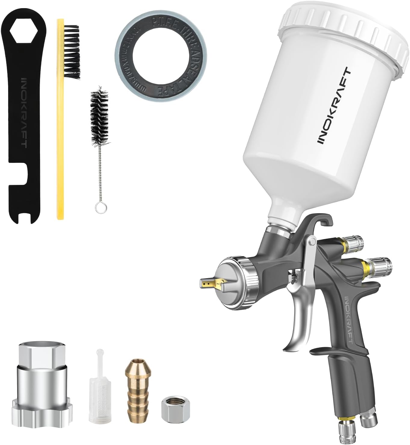 D1 LVLP Air Spray Gun Basic Kit, Ease of use, Paint Gun for Cars & House DIY Pai...