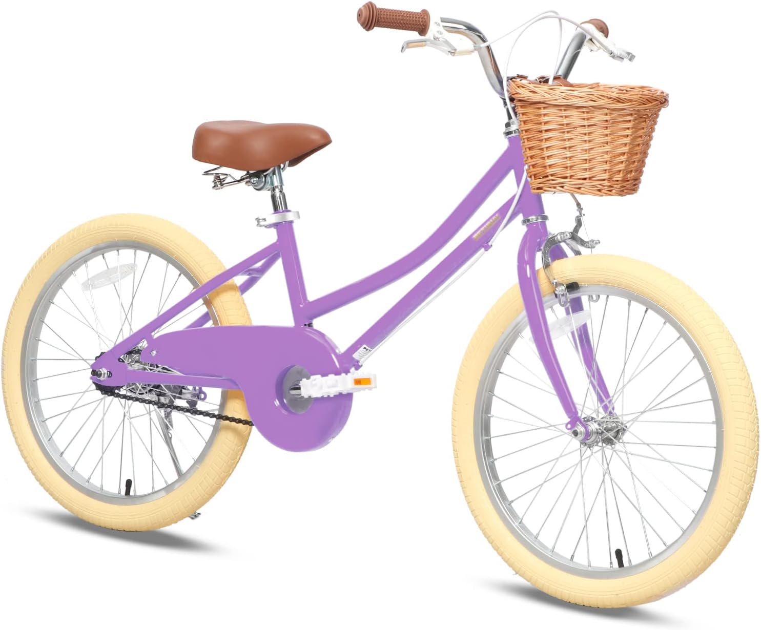 Petimini Girls Bike with Basket for 2-12 Years Old Kids, 12 14 16 18 20 Inch Bic...