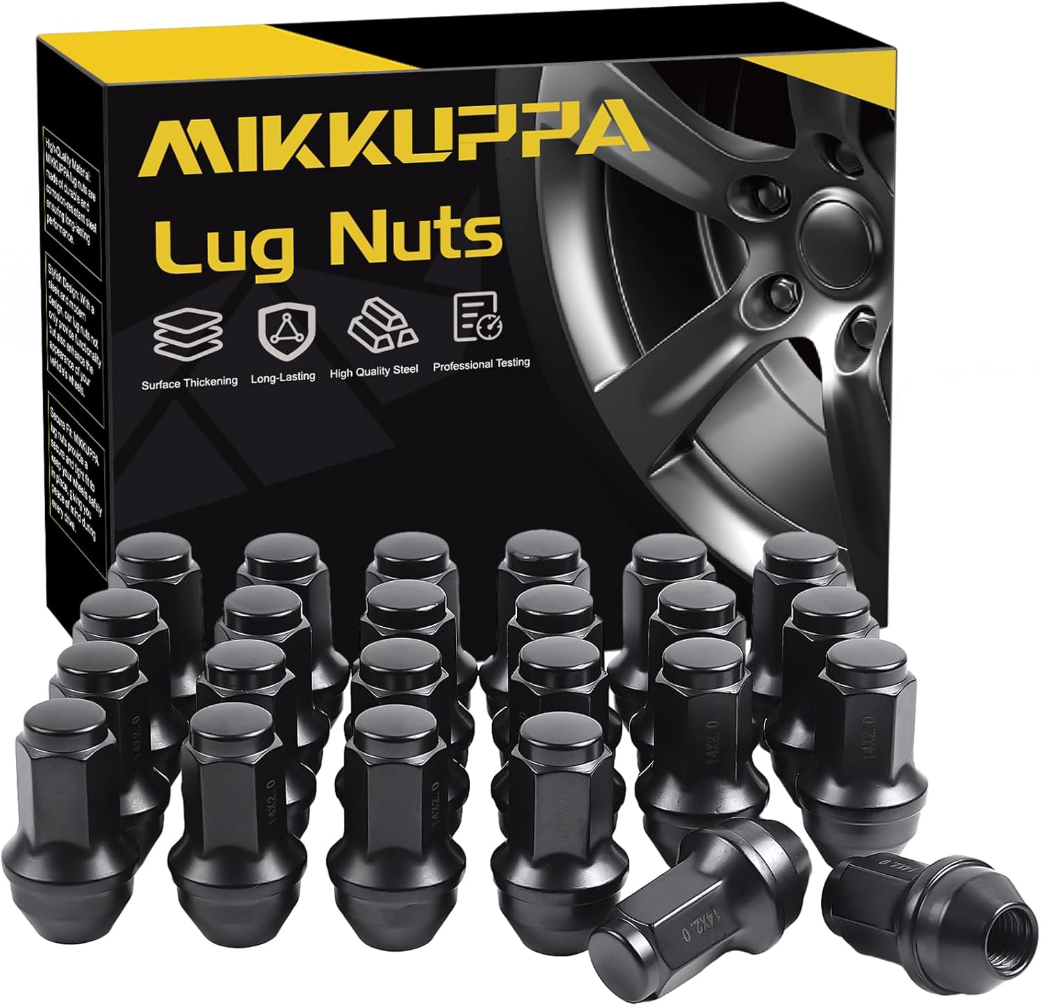 MIKKUPPA M14x2.0 Lug Nuts - Replacement for 2004-2014 Ford F-150, 2003-2014 Expe...
