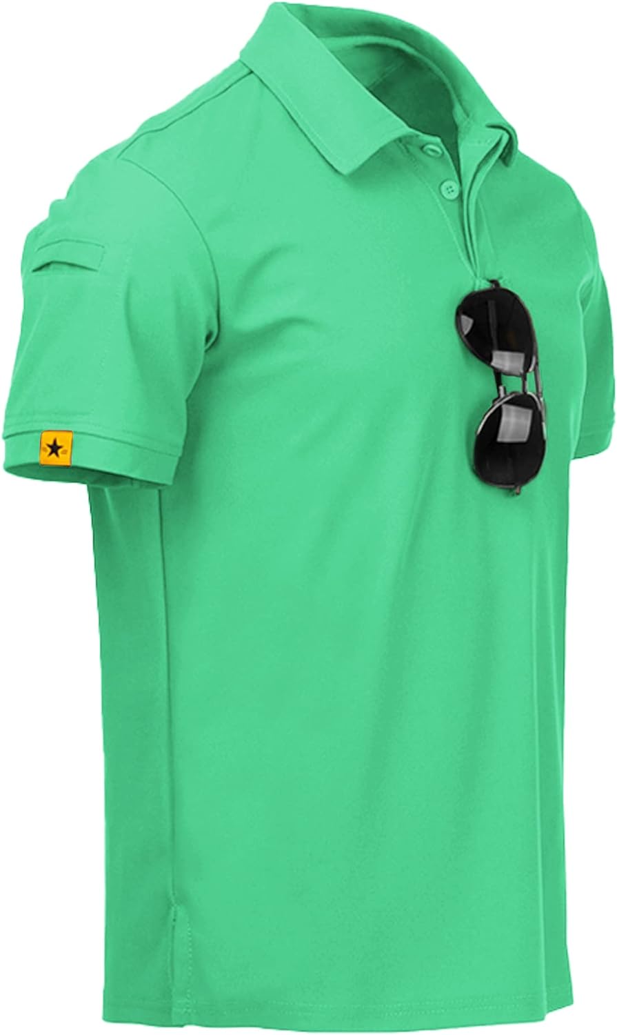 V VALANCH Mens Polo Shirts Short Sleeve Moisture Wicking Golf Polo Athletic Coll...