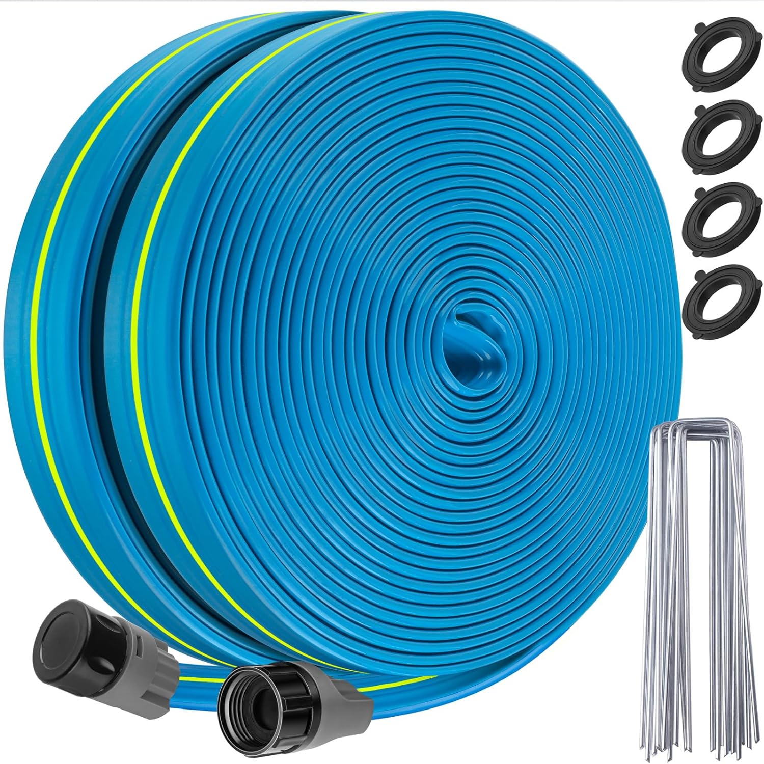 Sprinkler Soaker Hose 100FT - Heavy Duty Sprinkler Hose, Efficient Saving Water...