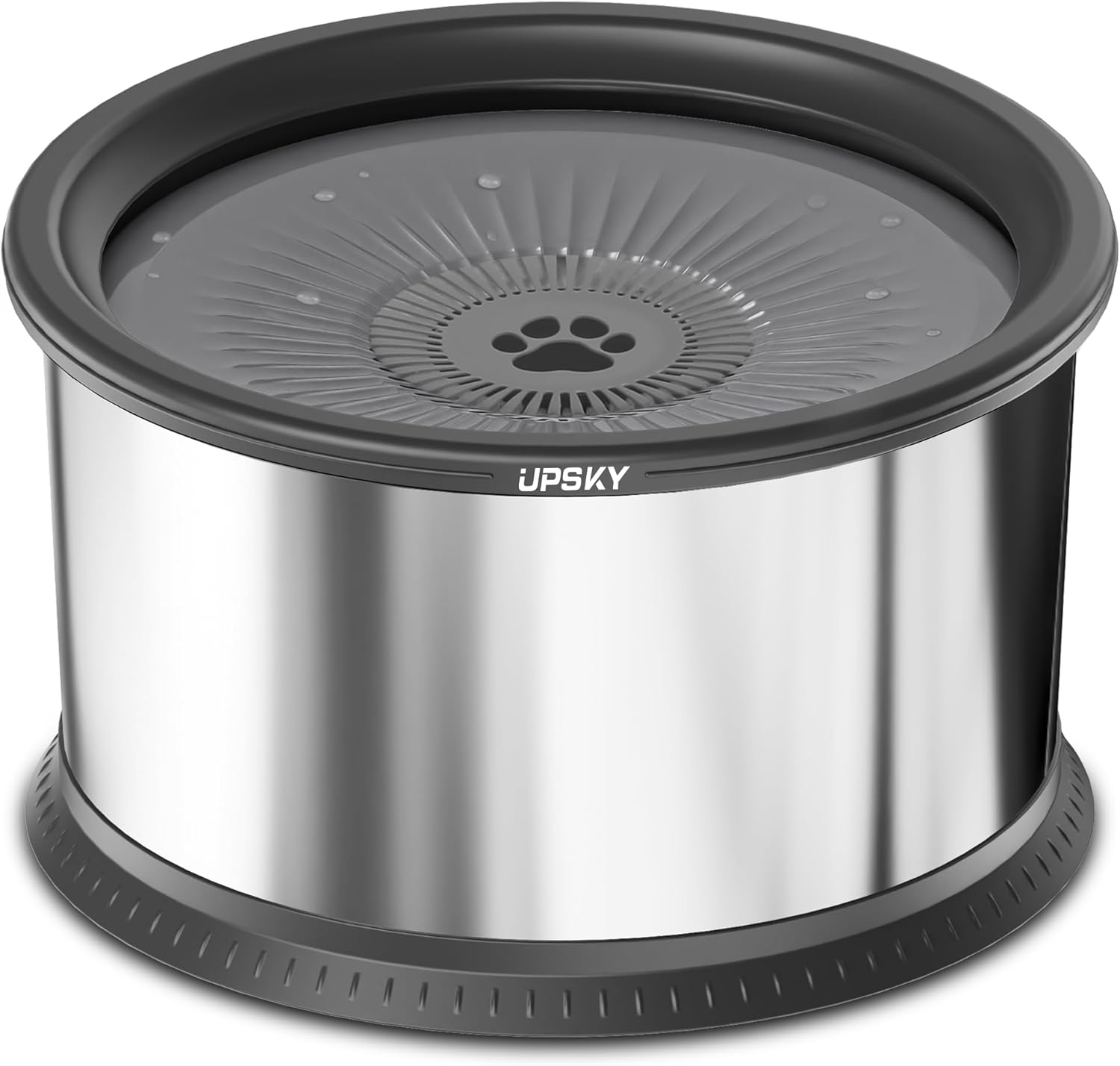 UPSKY 4.5L Dog Water Bowl,Large Capacity No Spill Dog Water Bowl,Stainless Steel...