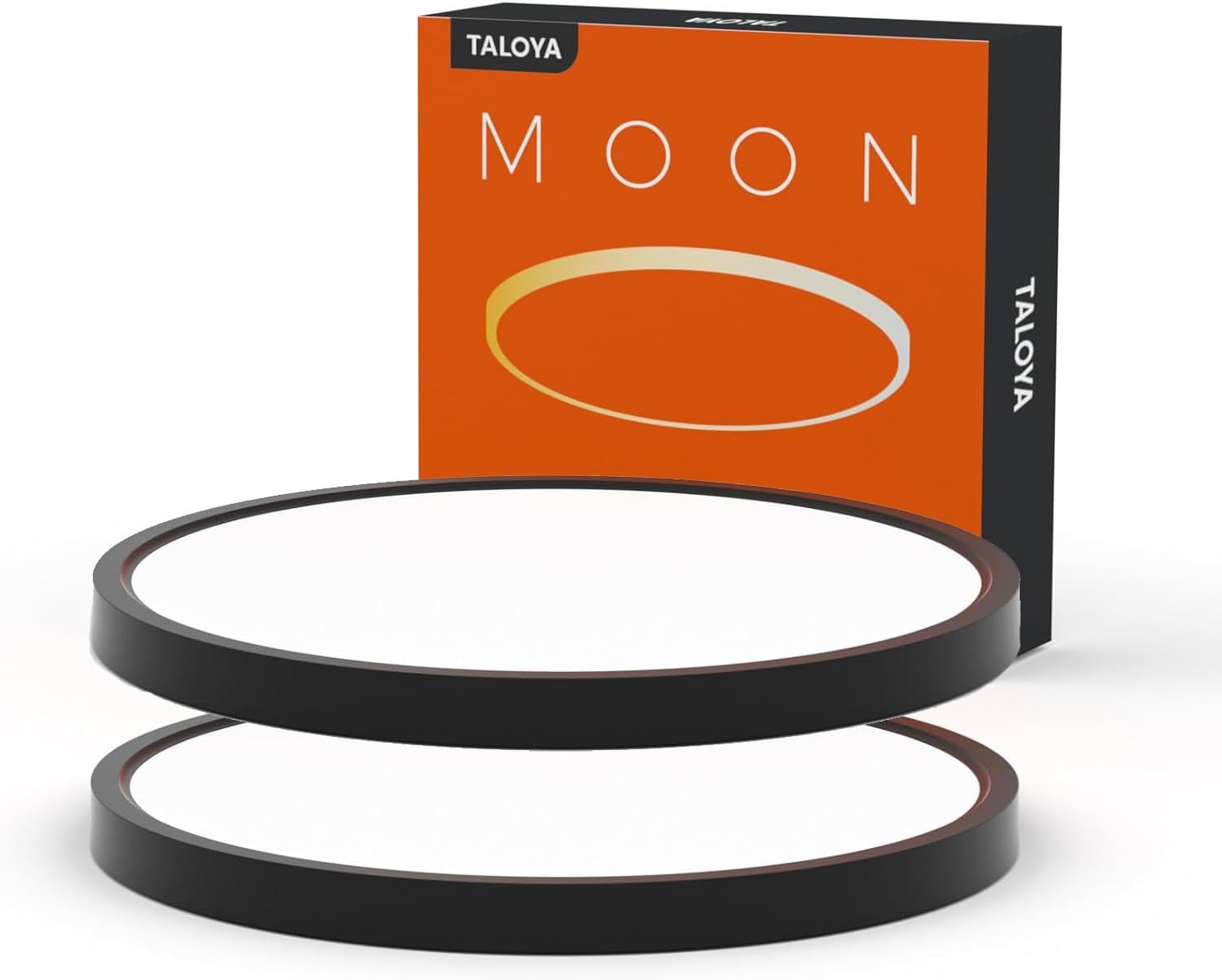 TALOYA 2 Pack of Black 10 Inch LED Ceiling Light Fixture Flush Mount for Closet...