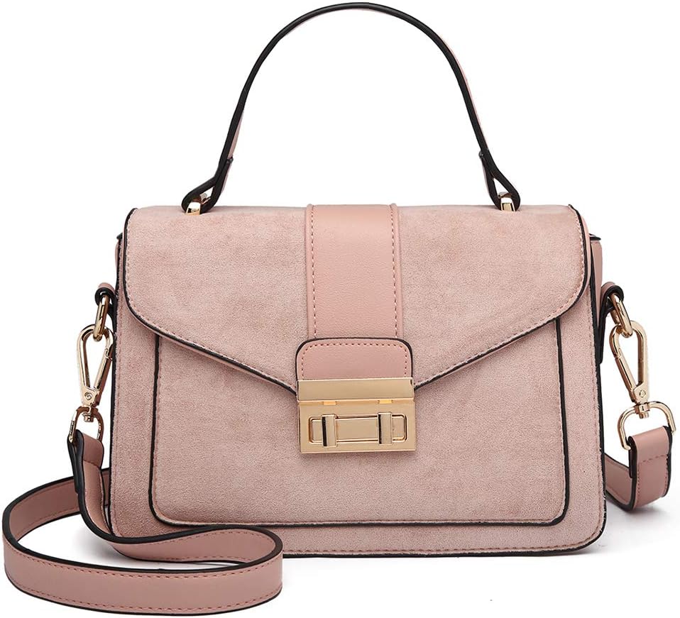 MISS LULU Women Top Handle Bag Handbags Shoulder Bag Elegant Modern for Work Sho...