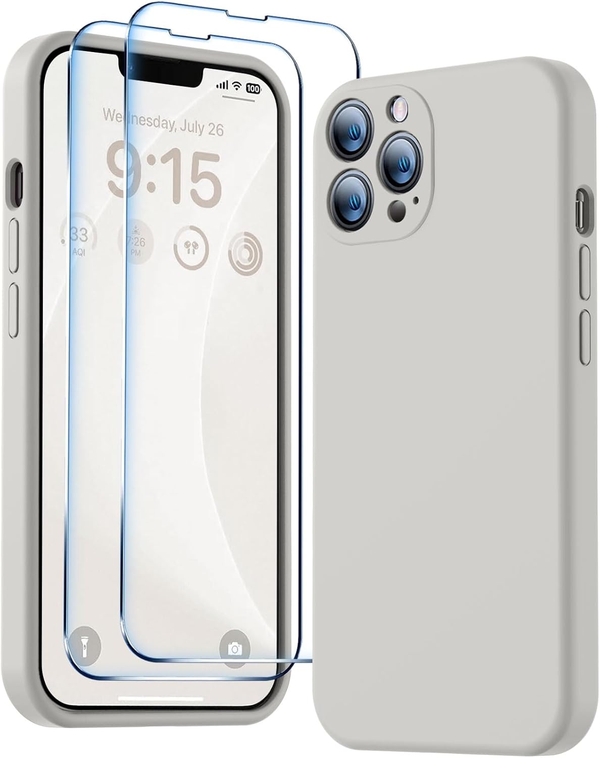 BossKiss Compatible with iPhone 13 Pro Max Case, Premium Liquid Silicone Case [V...