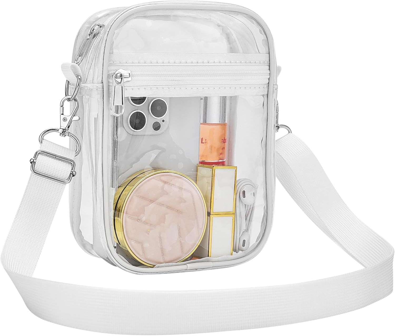 USPECLARE Clear Purse Stadium Clear Messenger Bag Stadium Approved for Men and W...