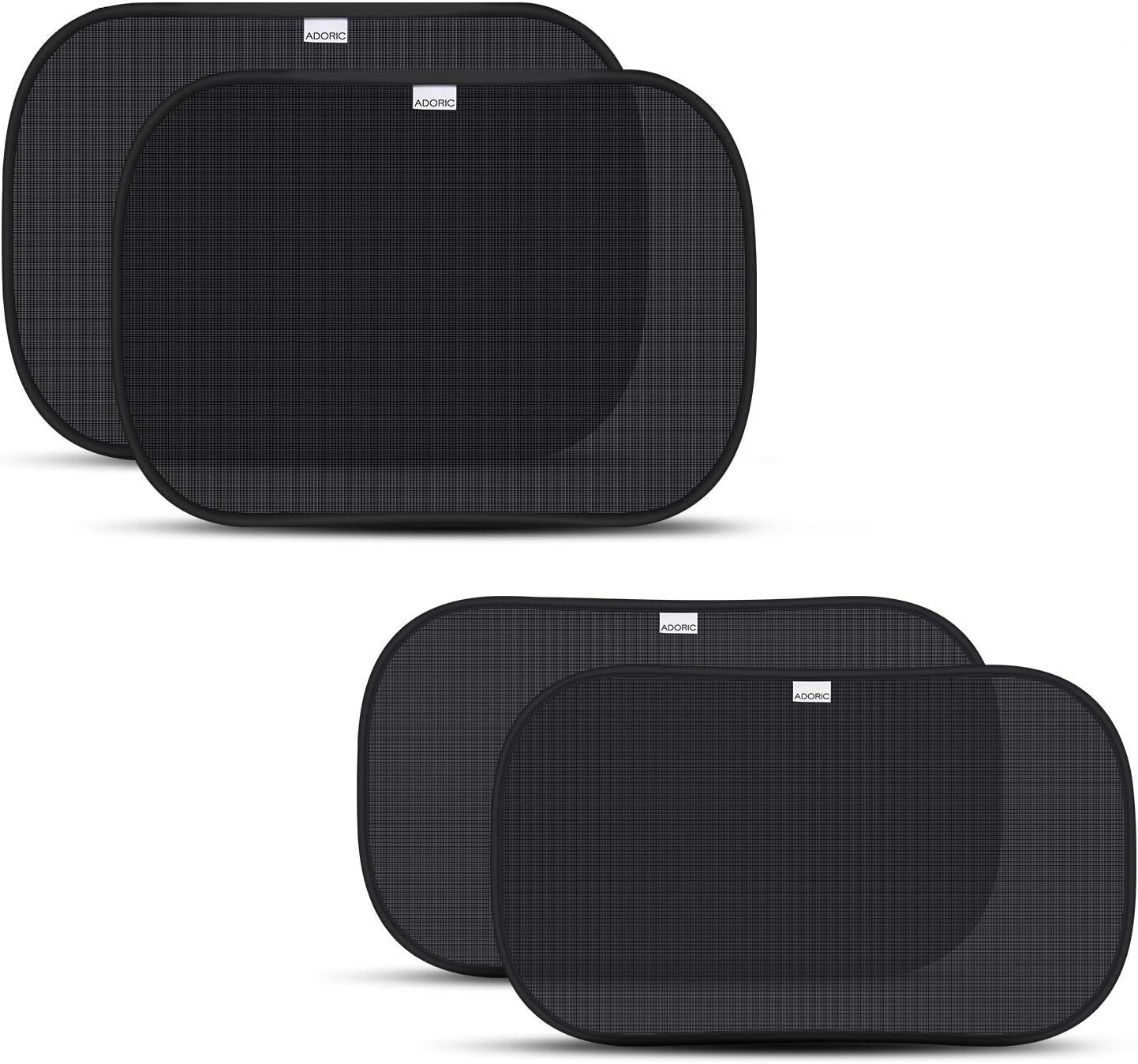 Car Window Shades For Baby, Adoric Car Sun Shades For Kids (Black-4Pack)