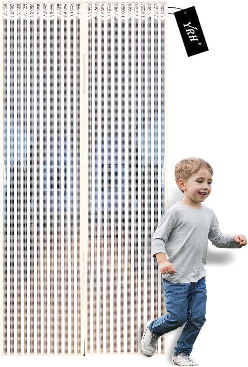 YRH Magnetic Fly Screen Door,Heavy Duty Bug Mesh Curtain with Powerful Magnets a...