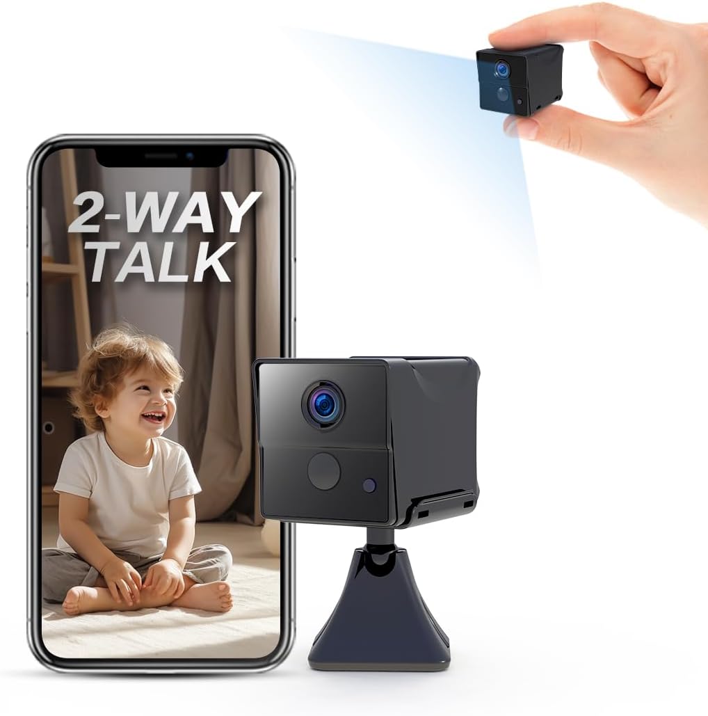AOBOCAM Security Camera, 2024 NEW 150 Day Standby Mini Wifi Camera 4K HD/Two-way...