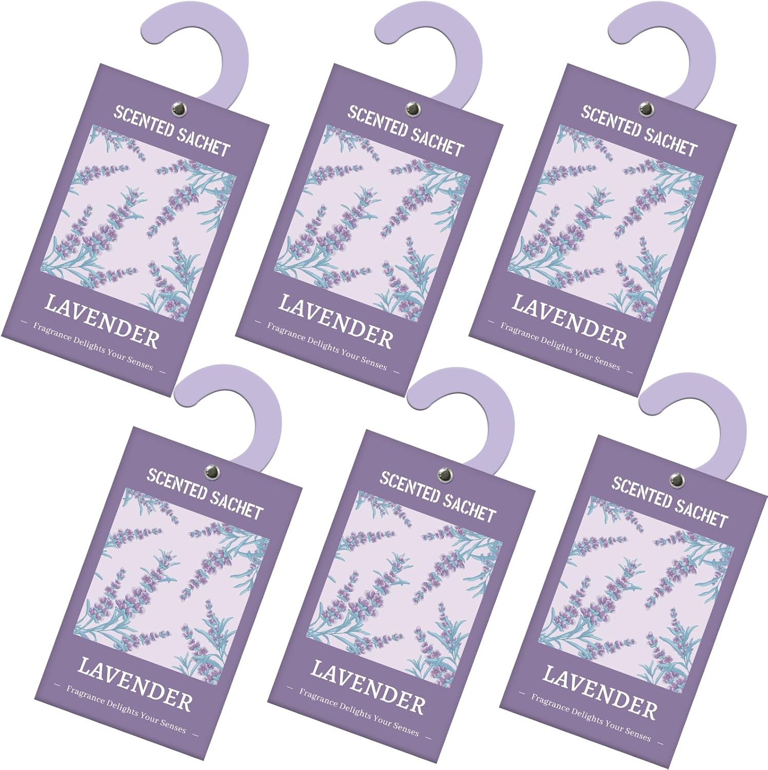SCENTORINI Scented Sachets, Lavender Fragrance Sachets, Hook Wardrobe Sachets fo...