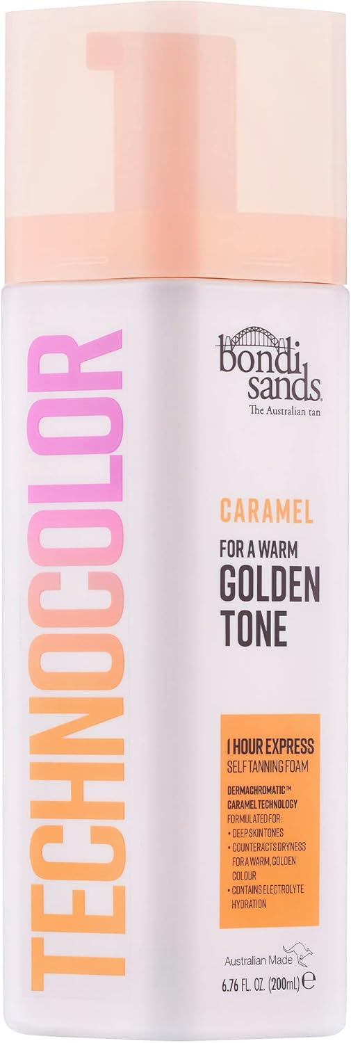 Bondi Sands Technocolor 1-Hour Express Caramel Self-Tanning Foam Easy Applicatio...