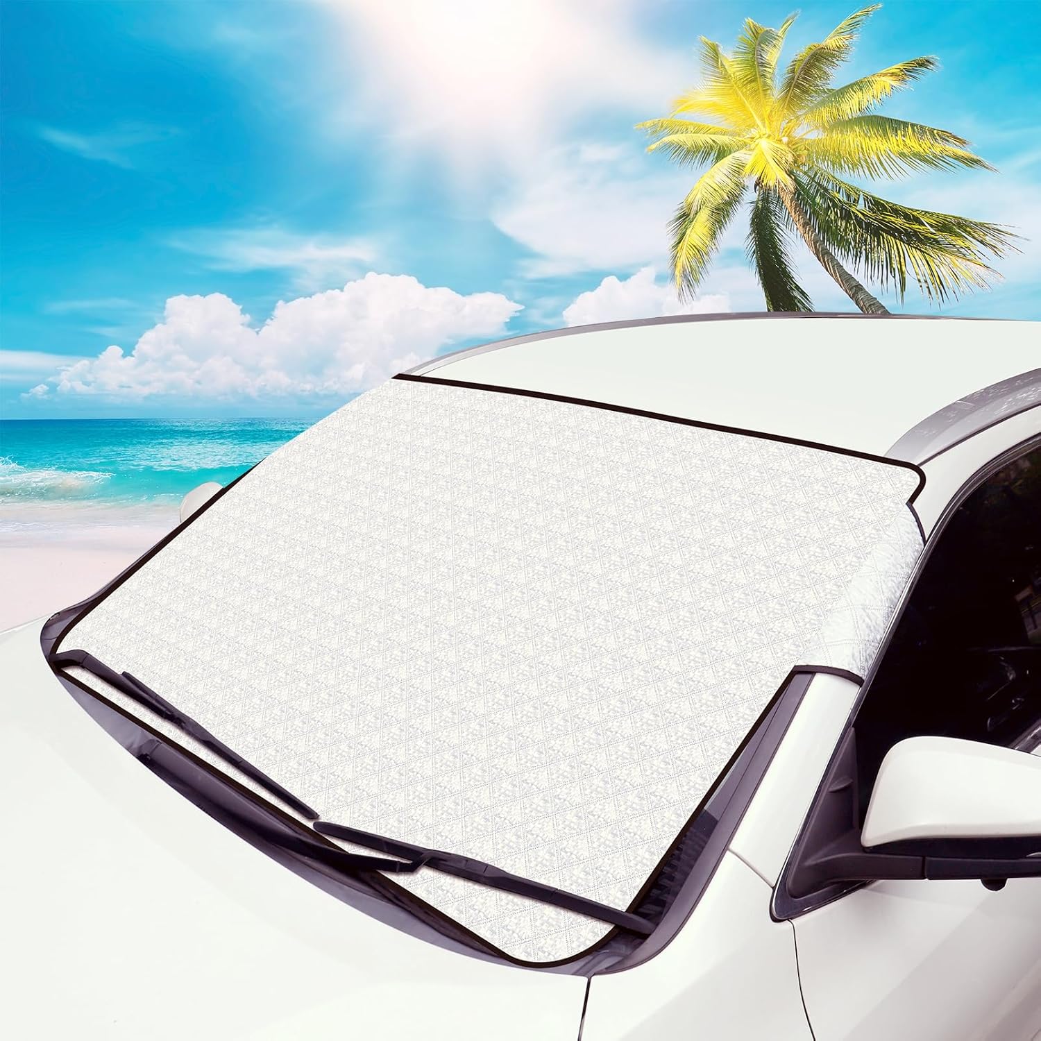 Hejo Car Windscreen Sun Shade, Foldable Windscreen Cover, Car Windshield Protect...