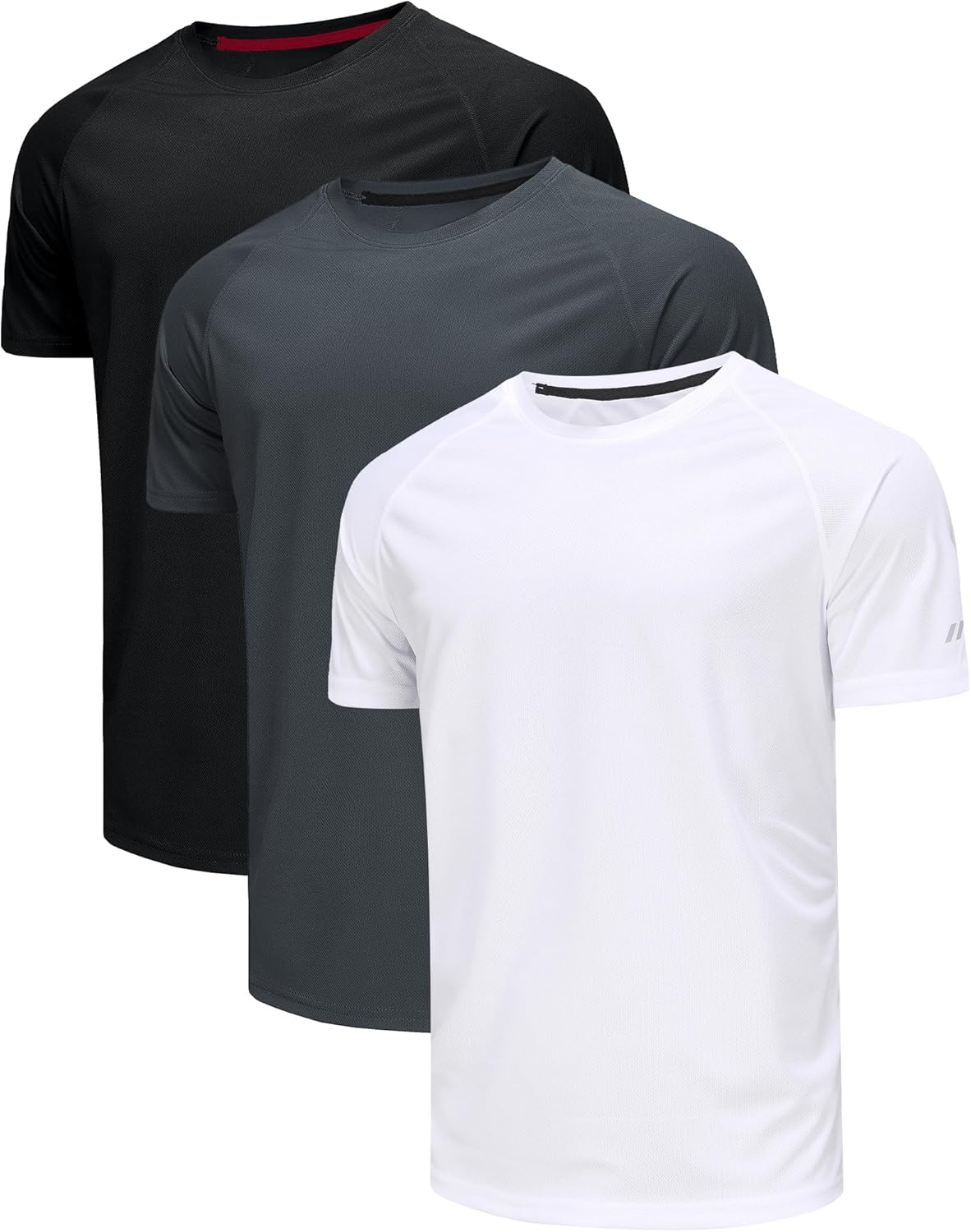 QAYMZUMD 3 Pack Men T Shirts Gym T Shirts for Men Running Men's T Shirts Sport T...