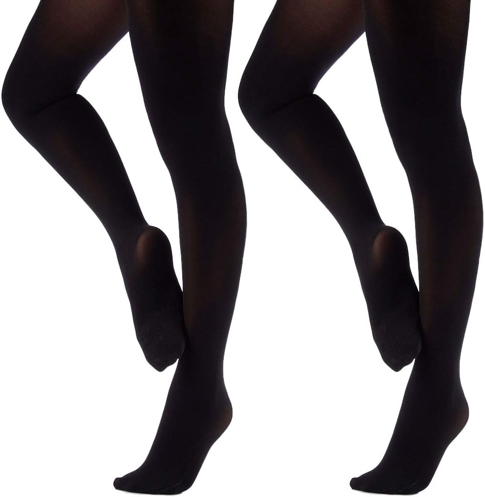 Tancefair Girls Ballet Dance Tights Ultra Soft Pro Footed Students Tight for Tod...