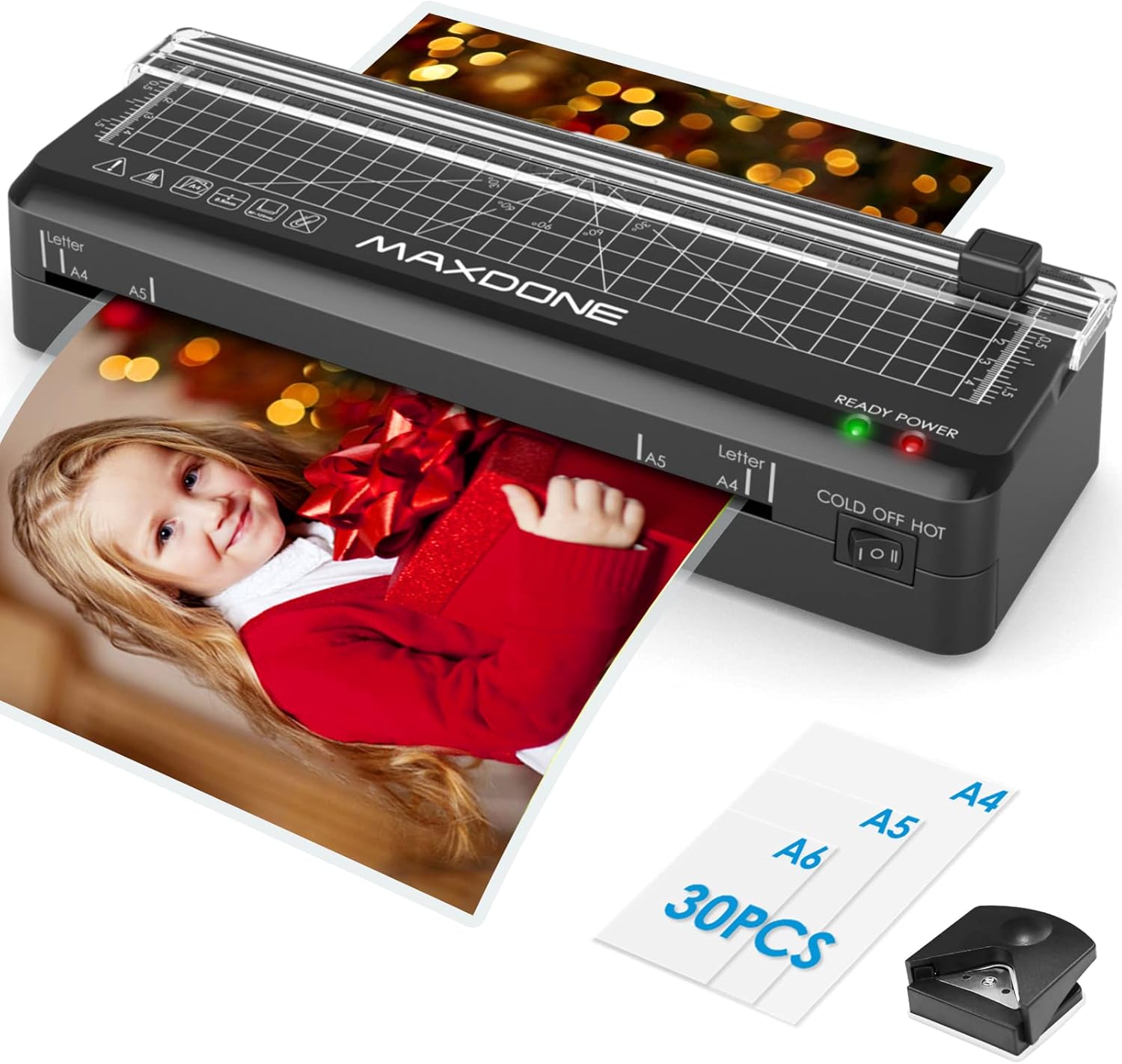 MAXDONE Laminator A4, Laminator Machine with Hot a...