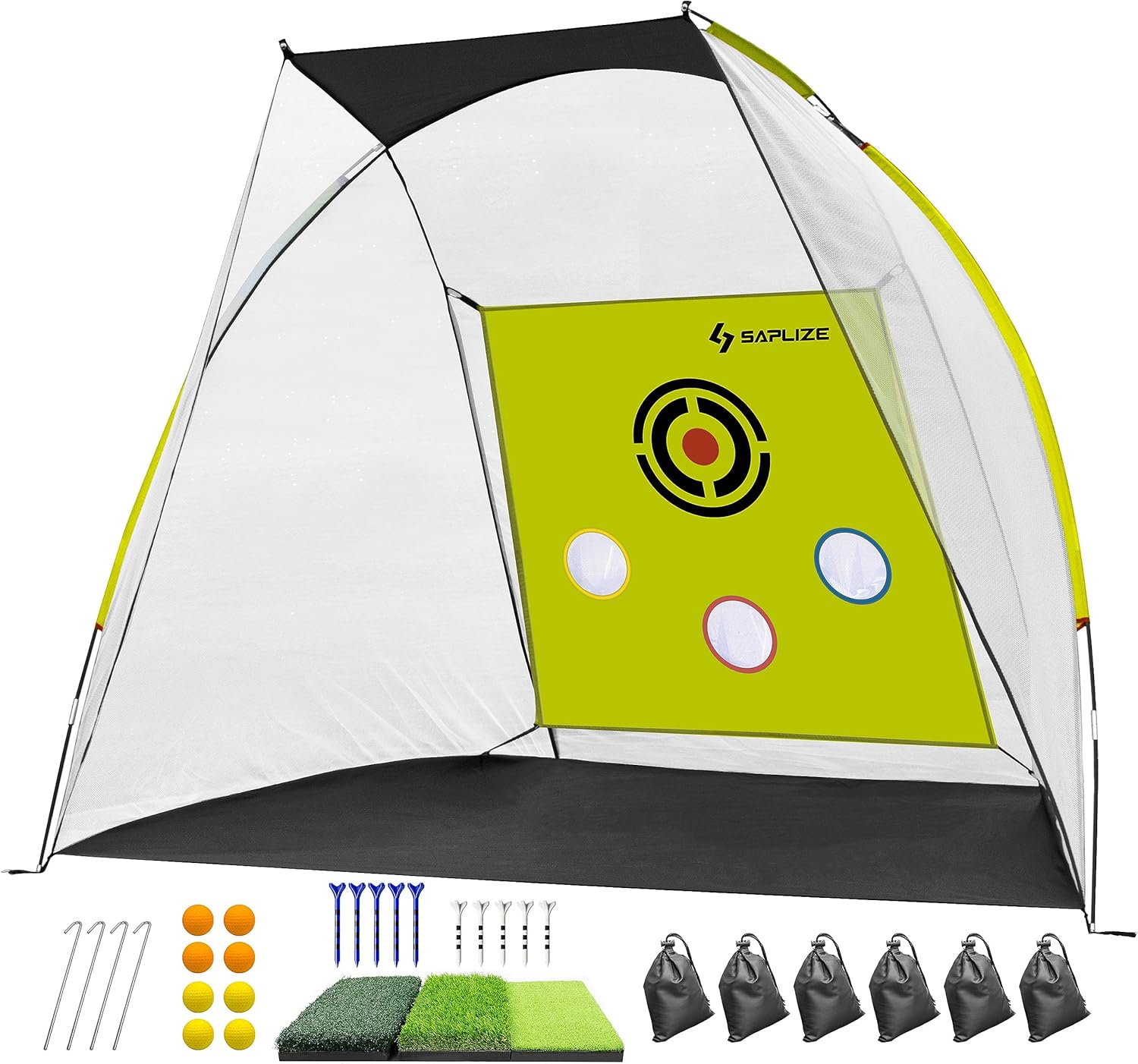 SAPLIZE Large Golf Practice Net, Ultra-Stable Golf Nets for Backyard Driving, No...