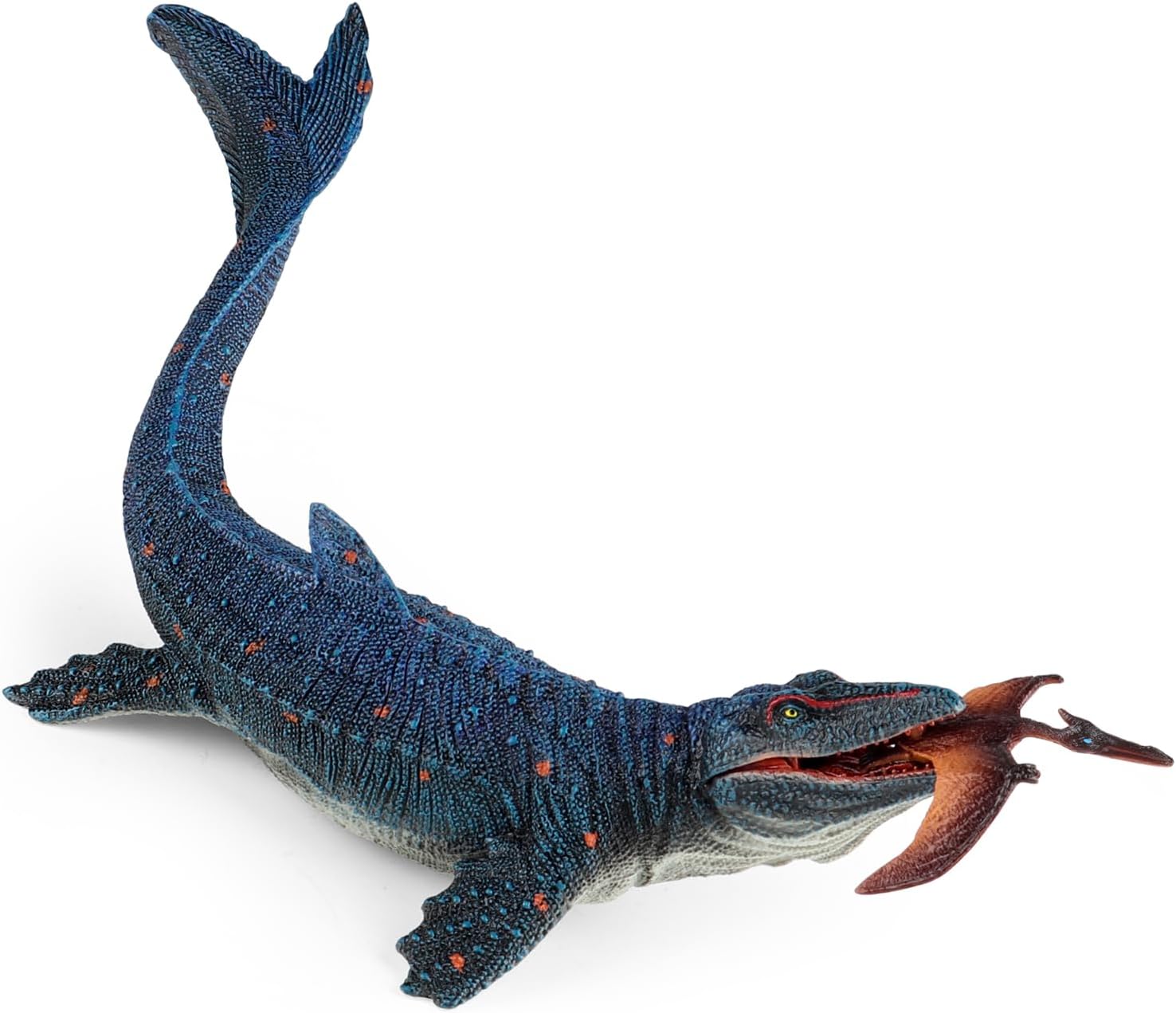 SIENON Jurassic Mosasaurus Dinosaur Toy Figure 11.4’’, Mosasaurus Hunting for Pt...