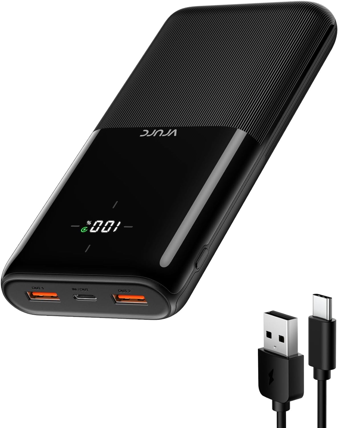 VRURC 20000mAh Power Bank, 20W fast charging, Ultra slim portable charger USB C...
